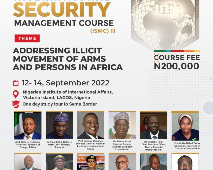 INTERNATIONAL SECURITY MANAGEMENT COURSE III
