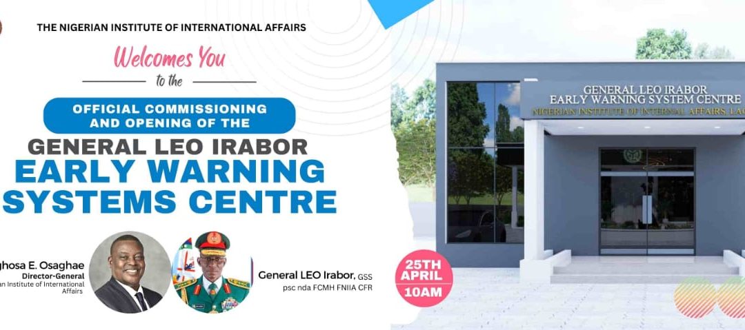 Commissioning of The General Leo Irabor Early Warning Systems Centre